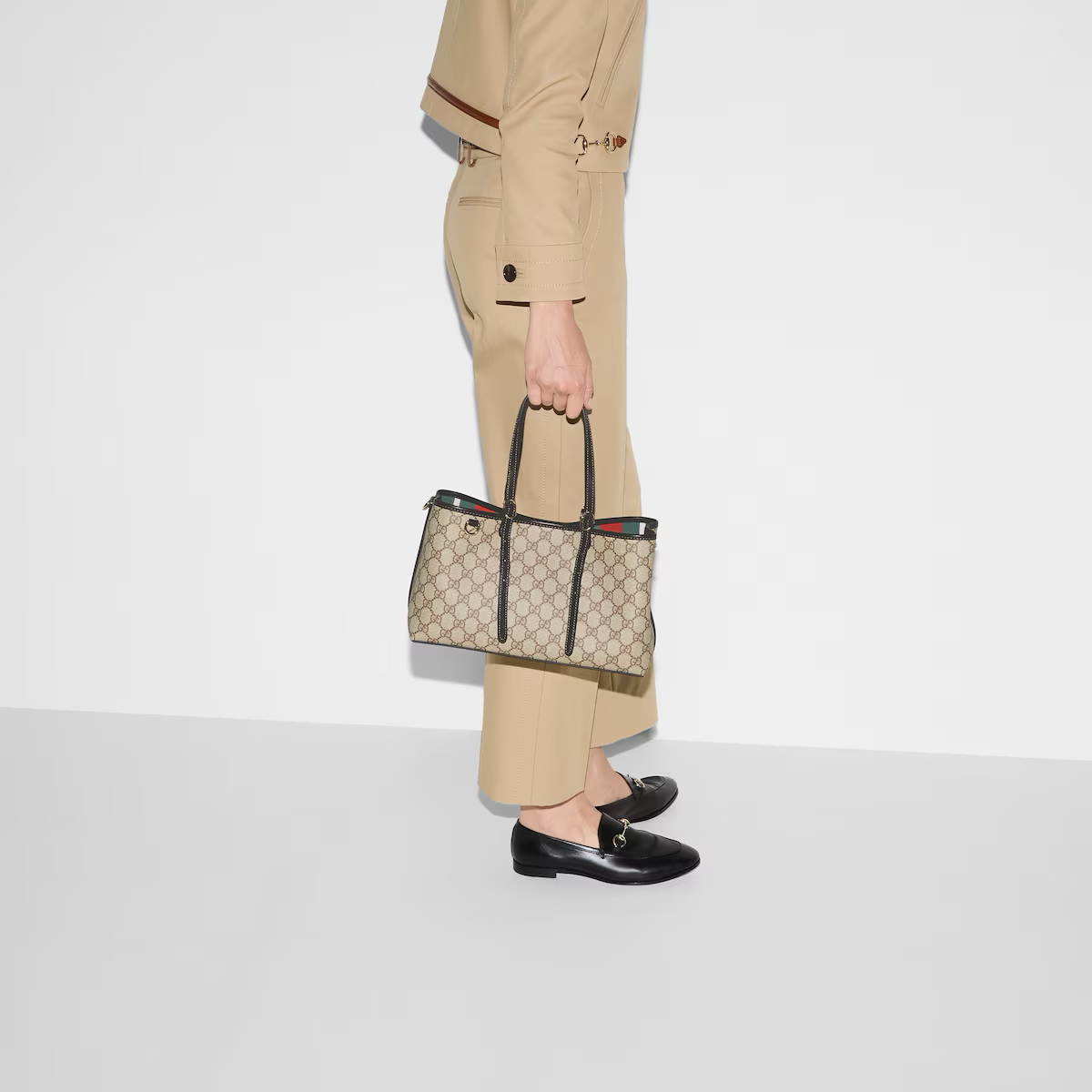 Beige & Black Canvas